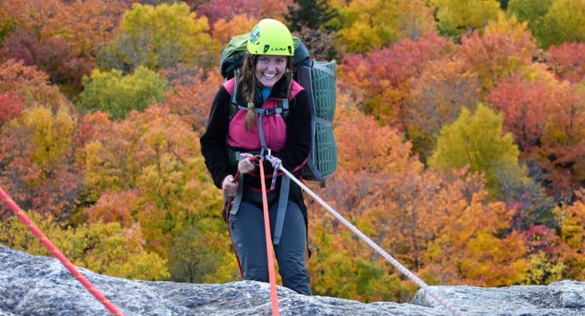 rock climbing gap year course for young adults